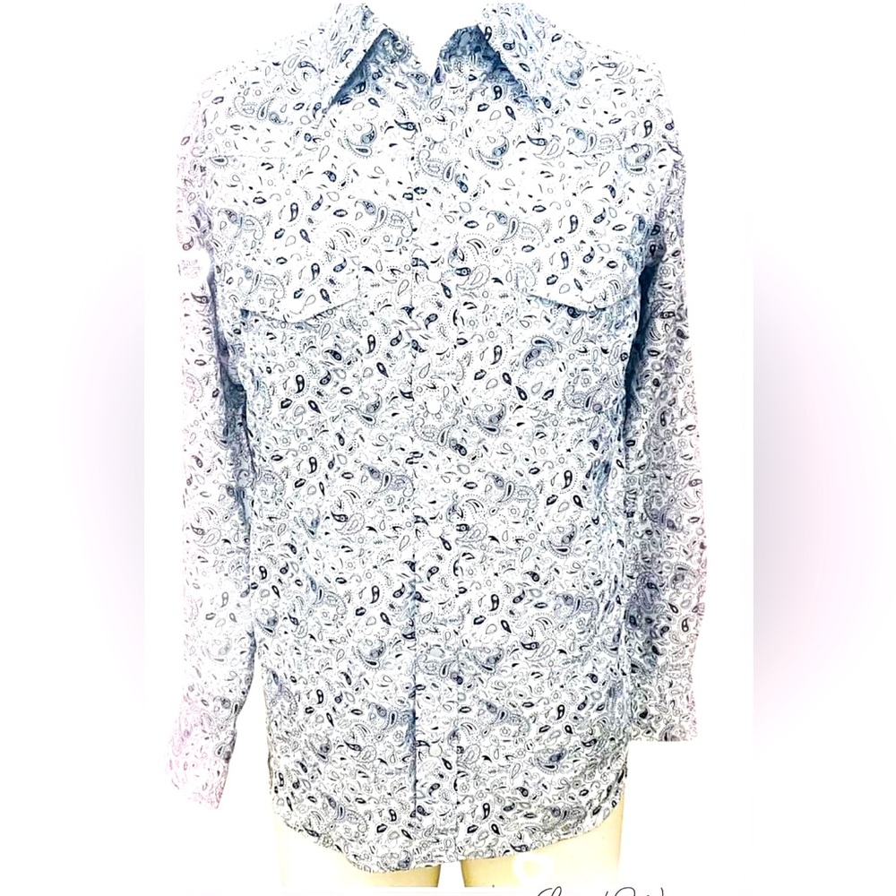 Western Paisley Snap Button Shirt